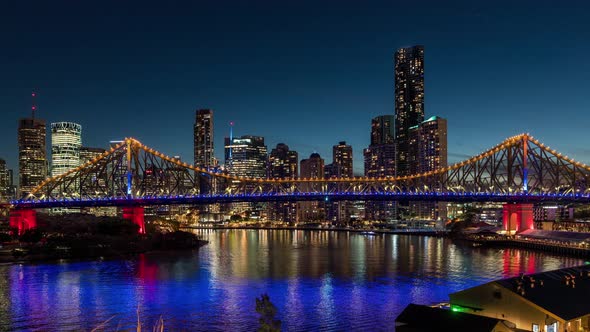Brisbane Story Bridge On Columbia Independence Day