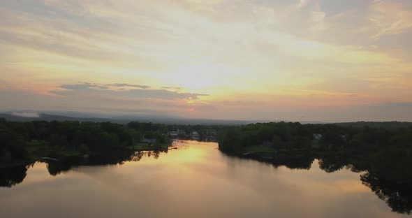 Small Town Aerials of Lake Hebron, Maine