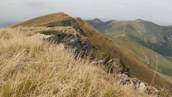 Mountain ranges of Stara planina   4K 2160p 30fps UltraHD footage - Valley under Midzor peak  3840X2