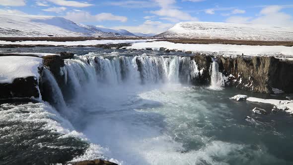 Godafoss Waterfall on Skjalfandafljot River, Iceland