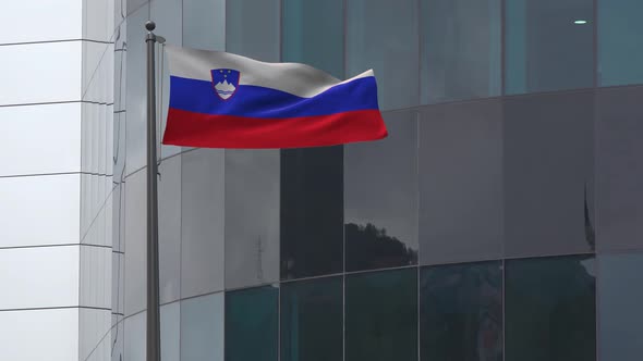 Slovenia Flag Background 4K