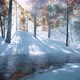 Winter River 4k looped - VideoHive Item for Sale