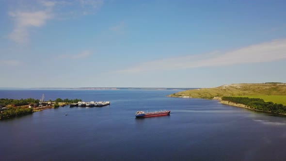 Ships In A Sea Bay Port