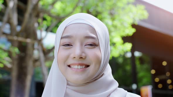 Portrait of a Young Asian Muslim Woman 02