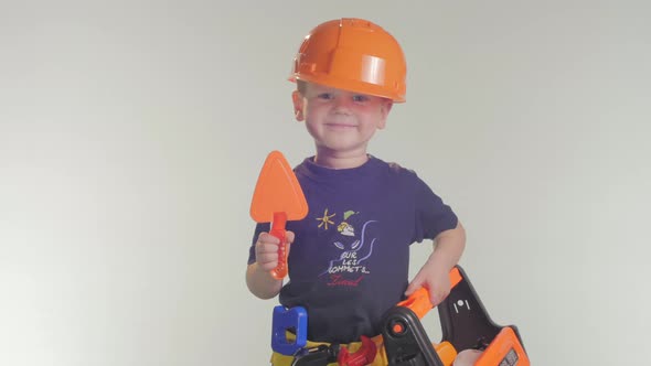 Little builder boy