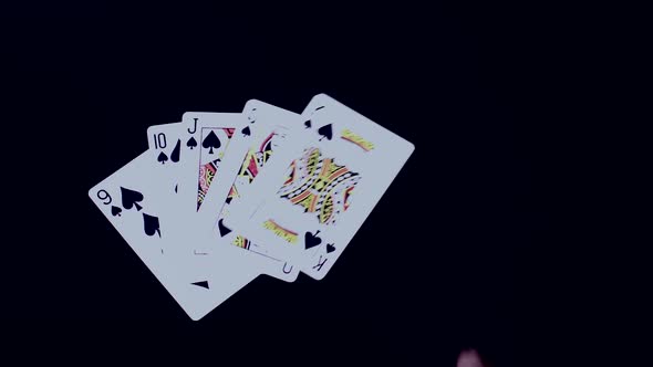 Playing Poker   Royal Flush Spades