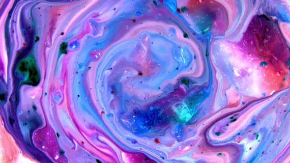 Abstract Colors And Paint Swirling Background Spread