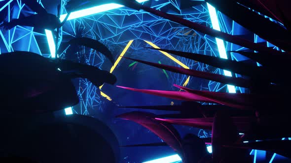 VJ Loops Animation Neon Jungle