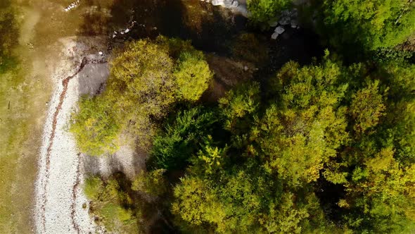 Beautiful view on the Mountains and the Grundlsee Drone Video