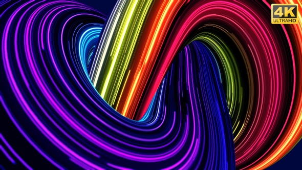 Lights Flow VJ Background