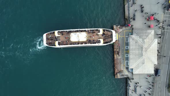 Timelapse Ferry At Pier