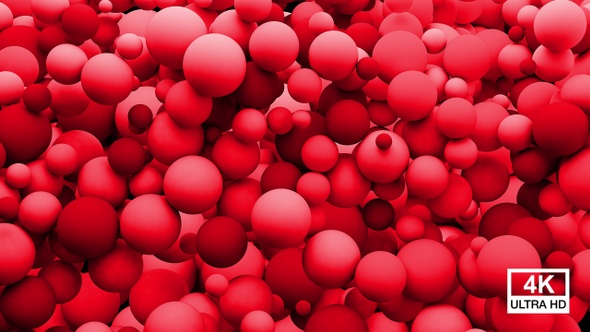 Red Balls Transition 4K