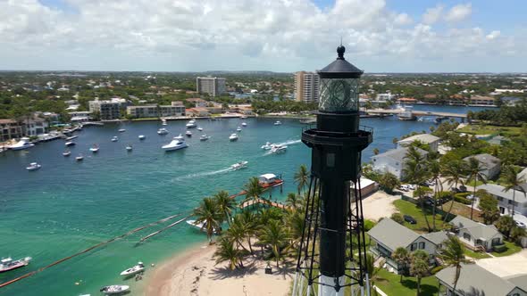 Hillsboro Lighthouse By Inlet Pompano Beach Florida