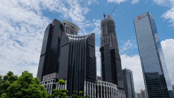 Timelapse in Shenzhen City Center