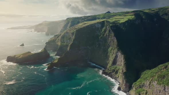 Picturesque Sunrise in Coastal Countryside