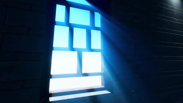 Bright Blue Rays Light From The Window 2