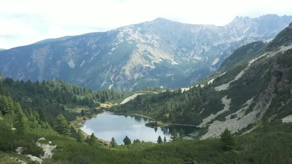 Aerial Video Of Fish Lake Vasilashko 