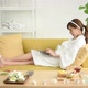 Asian woman using a laptop computer while she does her own skin spa - VideoHive Item for Sale