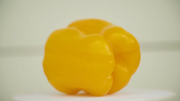 Large Yellow Pepper Close-up