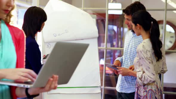 Group of business executives working