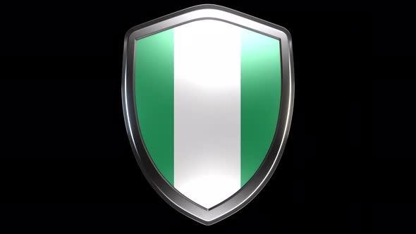 Nigeria Emblem Transition with Alpha Channel - 4K Resolution alt