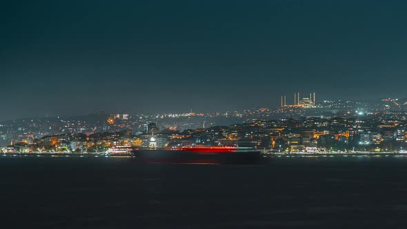 Bosporus Night time lapse