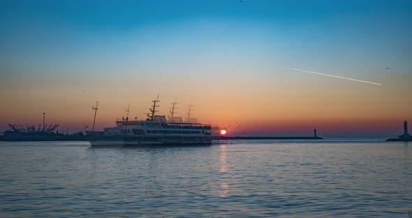 Sunset View in Kadıköy Istanbul