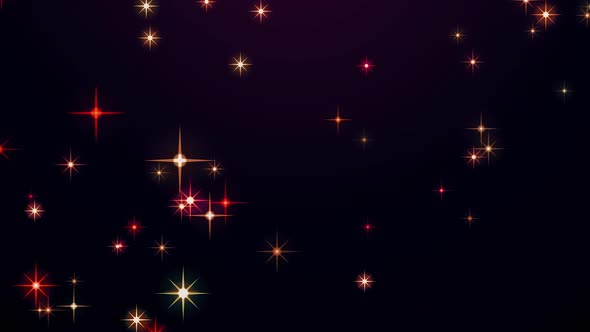 Stars Particles and Starglow Abstract Animation Background
