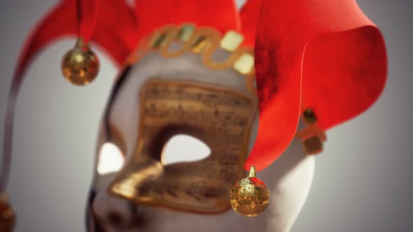 Venetian Carnival Masks with Gold