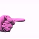 Hand with Purple Rubber Glove is Pointing - VideoHive Item for Sale