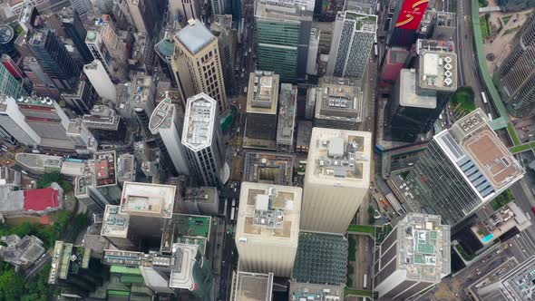 Aerial view of Hong Kong city