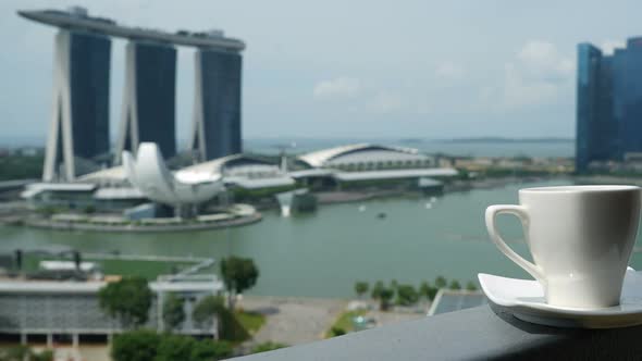 Time lapse of Building in Singapore city