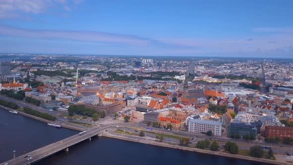 Sunset View of the Clock Tower Near the Old Town