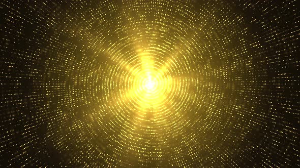 Abstract Explosion gold lights sparkles Lines Speed of light. Festive golden 