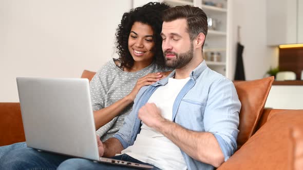 International Couple in Love Spends Time Together