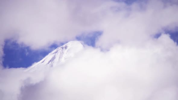 Clouds in the Andes Mountains.