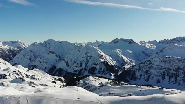 view from Steinmähder, Lech, Vorarlberg, Austria