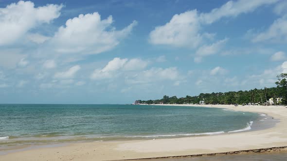 Beautiful Thailand Beach at Koh Samui, Lamai Beach Scenery and Landscape, Beautiful Sandy Beach Back