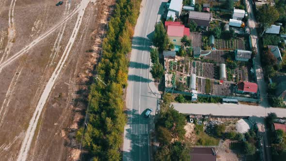 Flying Over The Road