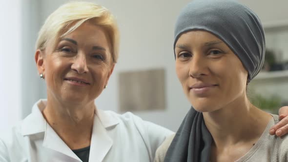 Portrait of Oncologist and Cancer Patient
