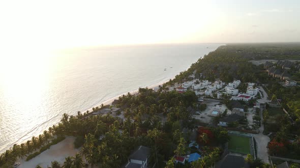 Zanzibar Tanzania  Aerial View of the Indian Ocean