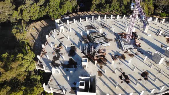 Aerial View of an Construction Area