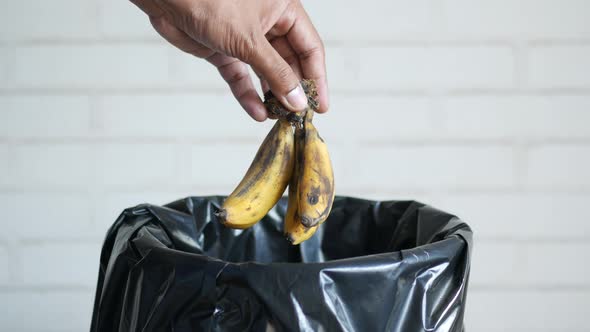 Throwing Banana in a Garbage Bin