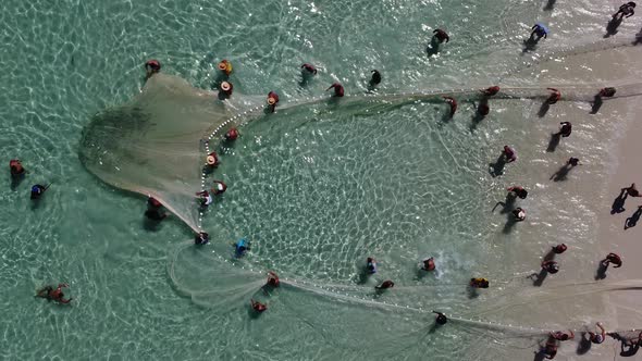 Famous artisanal fishing at Arraial do Cabo coast city Rio de Janeiro Brazil.