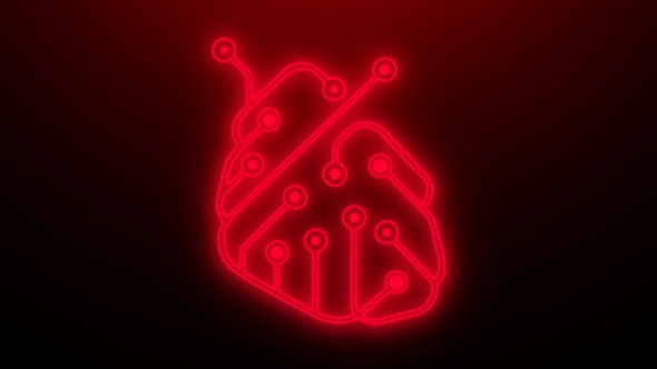 Digital Heart Outlines