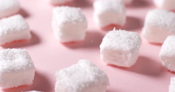Candy Marshmallow on pink