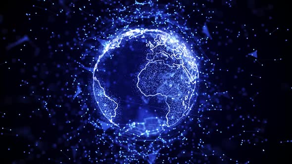 world map earth broadcast motion graphics 
