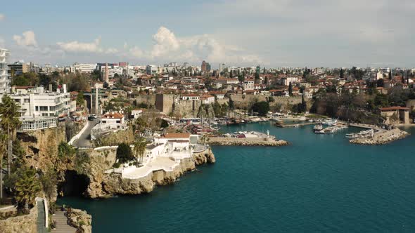Aerial View of Antalya Downtown