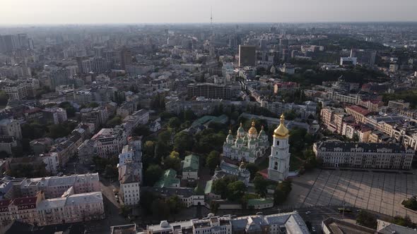 Kyiv - Aerial View of the Capital of Ukraine. Kiev