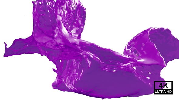 Collision Of Streaming Purple Paint Splash V8 alt